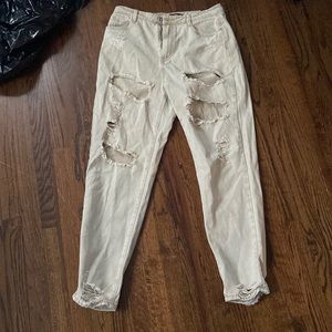 beige misguided jeans
